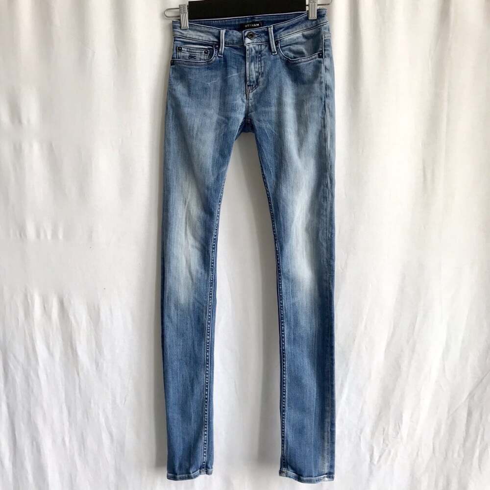 Denham Women’s Cleaner Regular Cut Jeans Denim Pants  Light Wash Skinny 25x33